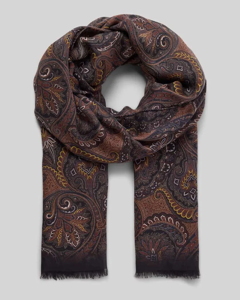 Altea Schal mit Paisley-Muster Dunkelbraun