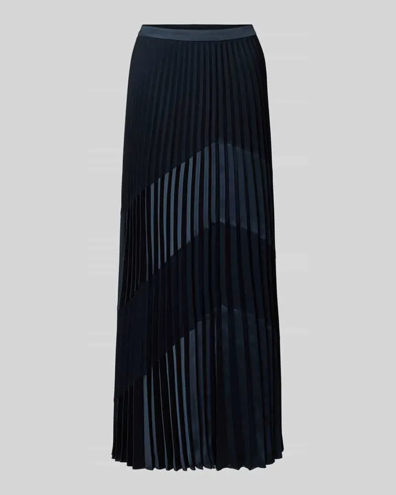 HUGO BOSS Ausgestellter Maxi-Rock mit Plissees Modell 'VENNYTA Blau