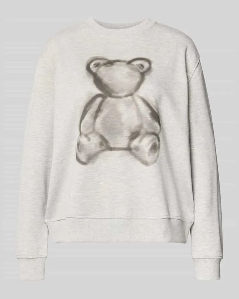 Milano Italy Sweatshirt mit Motiv-Print Anthrazit