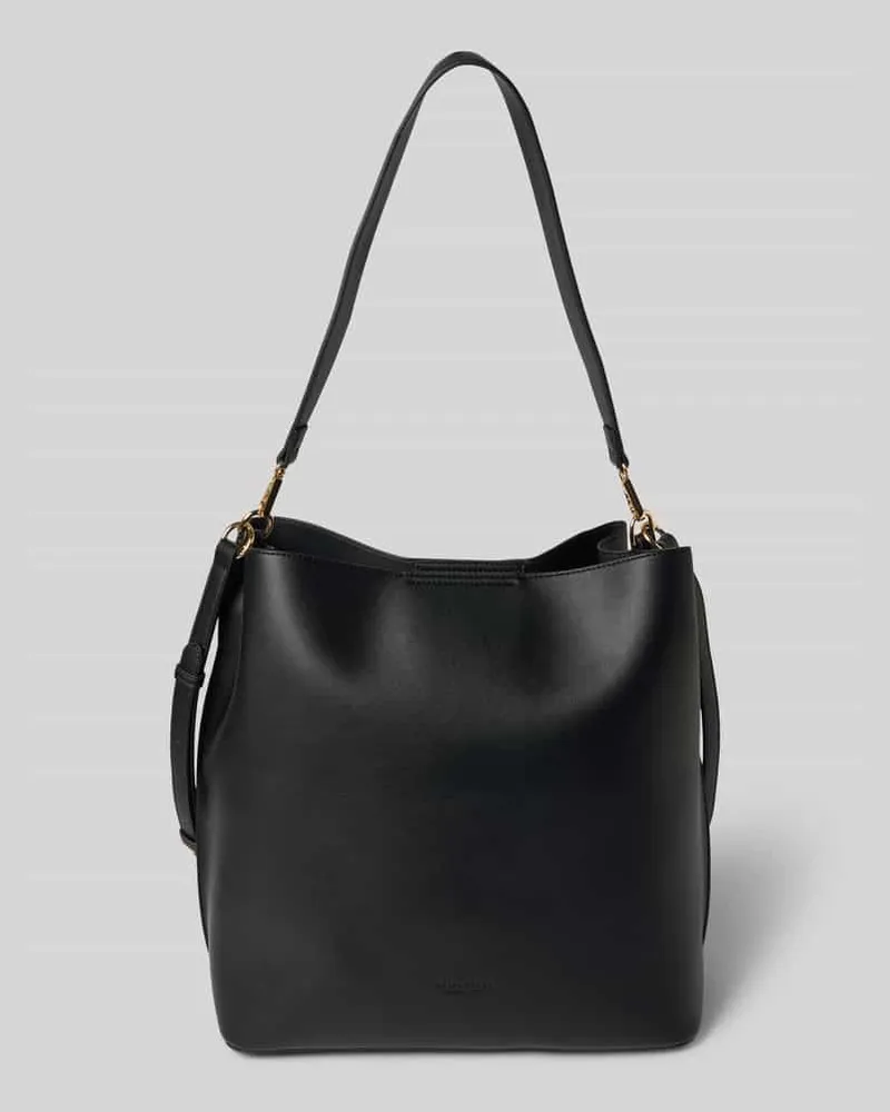 SEIDENFELT Hobo Bag in Leder-Optik Modell 'Nelma Black