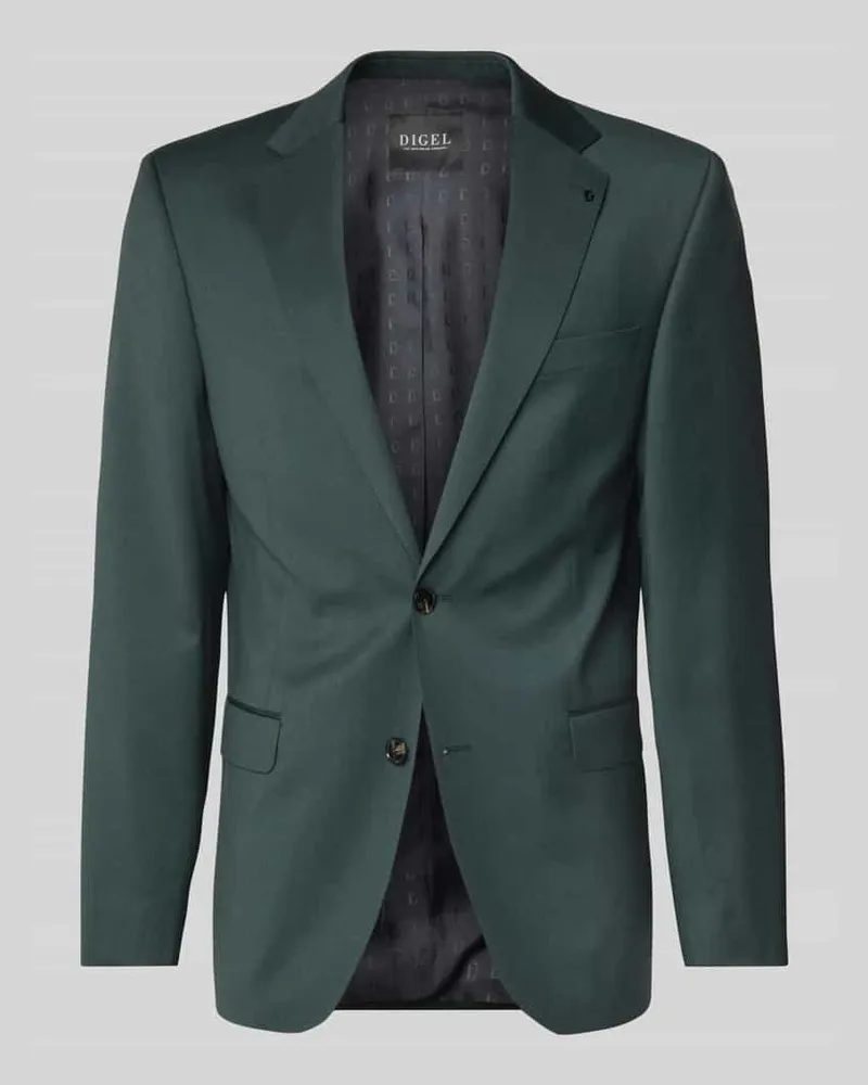 Digel Modern Fit 2-Knopf-Sakko aus Schurwoll-Mix Gruen