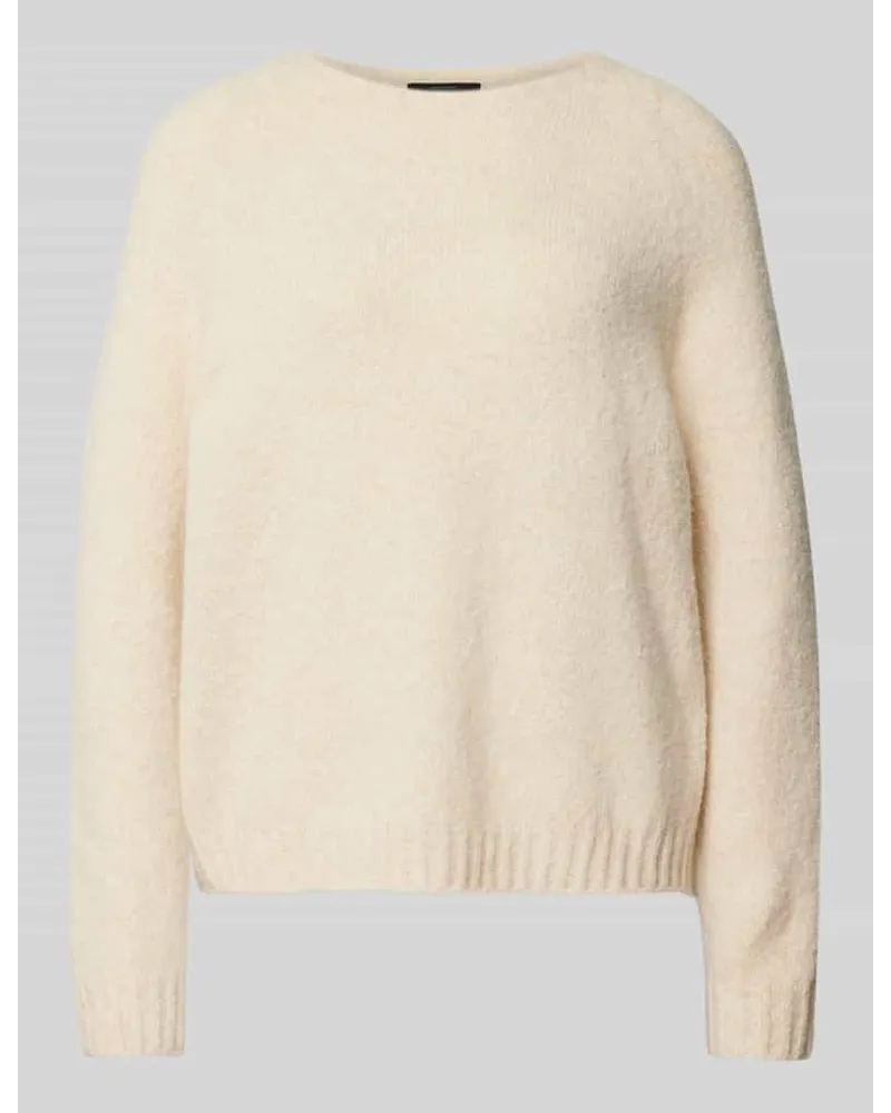 Max Mara Strickpullover mit Rundhalsausschnitt Modell 'GHIACCI Offwhite