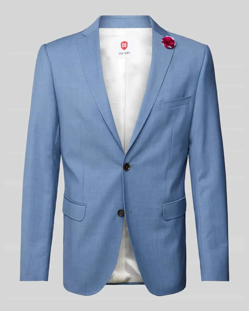 CG Slim Fit 2-Knopf-Sakko aus Schurwolle YOUR OWN PARTY by CG – CLUB of GENTS Hellblau