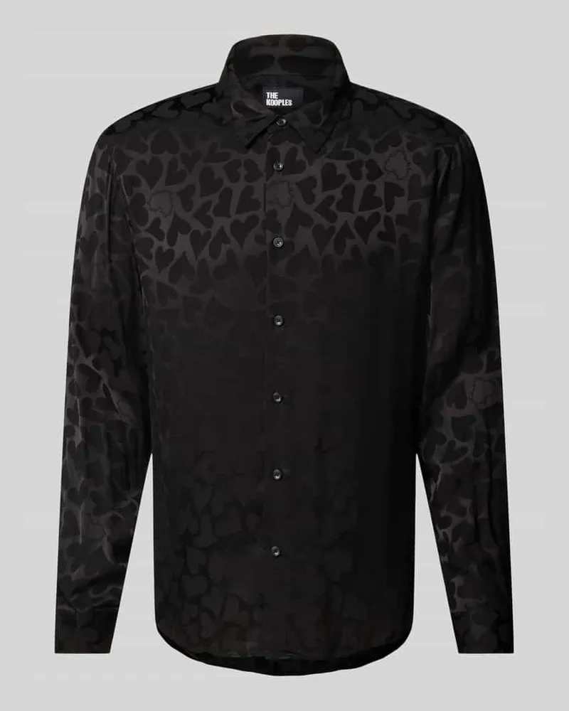 The Kooples Freizeithemd aus Viskose mit Knopfleiste Black
