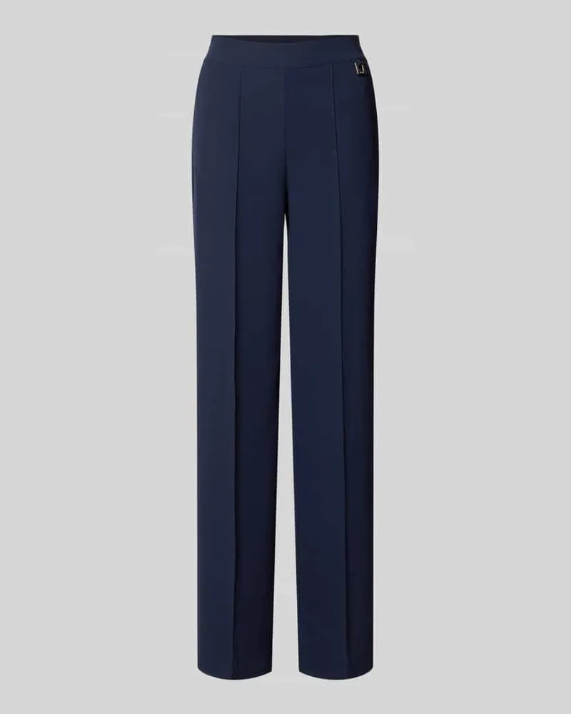 JOOP! Straight Fit Stoffhose mit Logo-Detail Modell 'Paulien Dunkelblau
