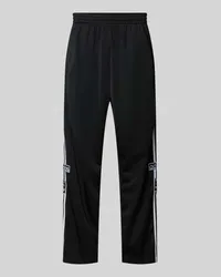 adidas Flared Sweatpants mit Label-Stitchings Modell 'ADIBREAK Black