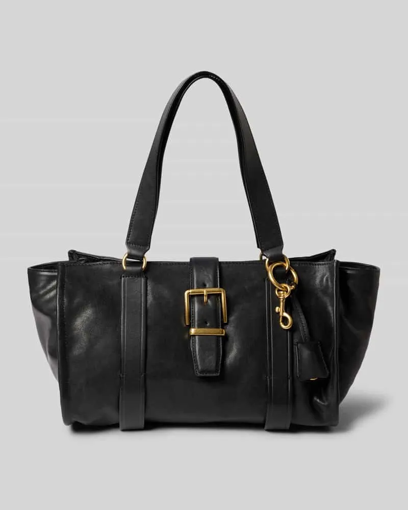Marc O'Polo Shopper aus echtem Rindsleder Modell 'SHOPPER M Black