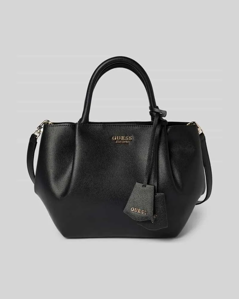 Guess Handtasche mit Logo-Applikation Modell 'Amorette Black
