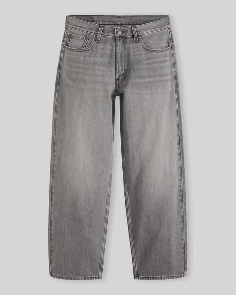 Levi's Baggy Jeans aus reiner Baumwolle mit Label-Patch Mittelgrau