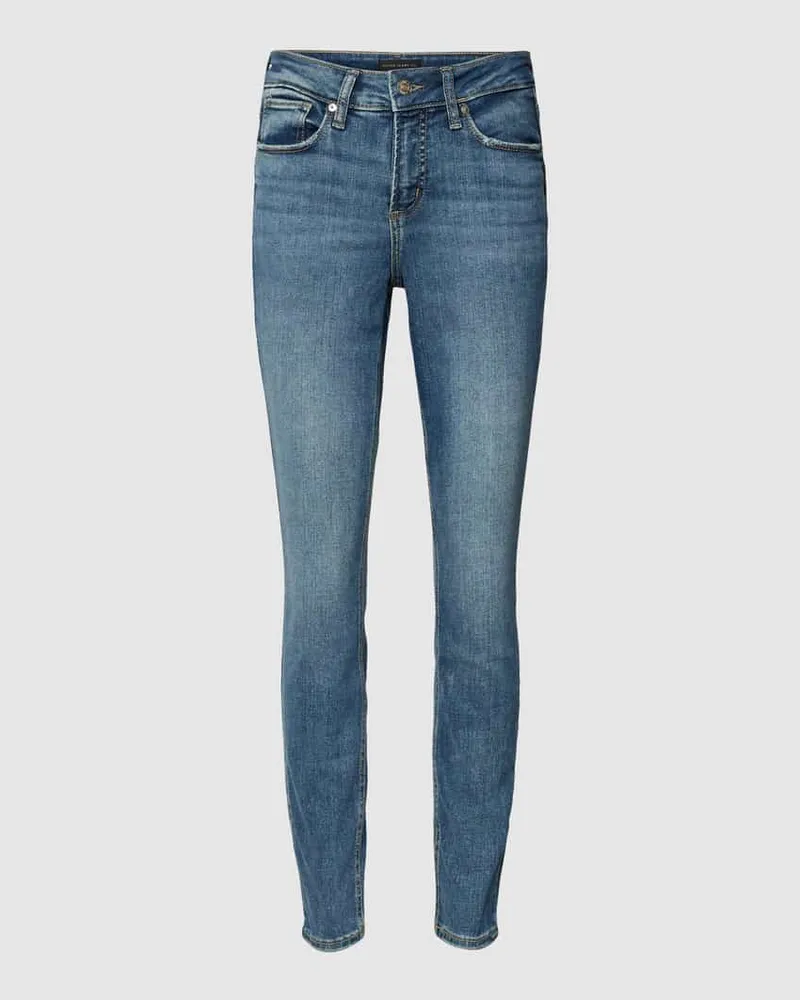 Silver Jeans Skinny Fit Jeans im 5-Pocket-Design Modell 'Suki Dunkelblau