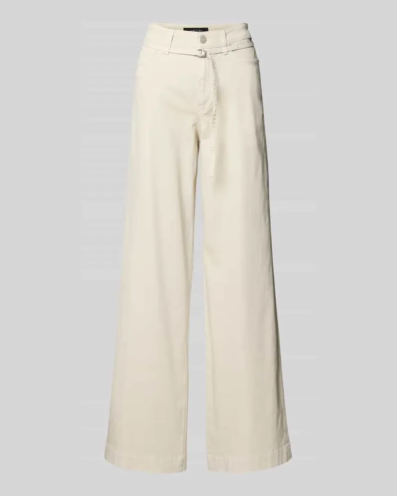 Marc Cain Wide Leg Hose mit Gürtel Sand