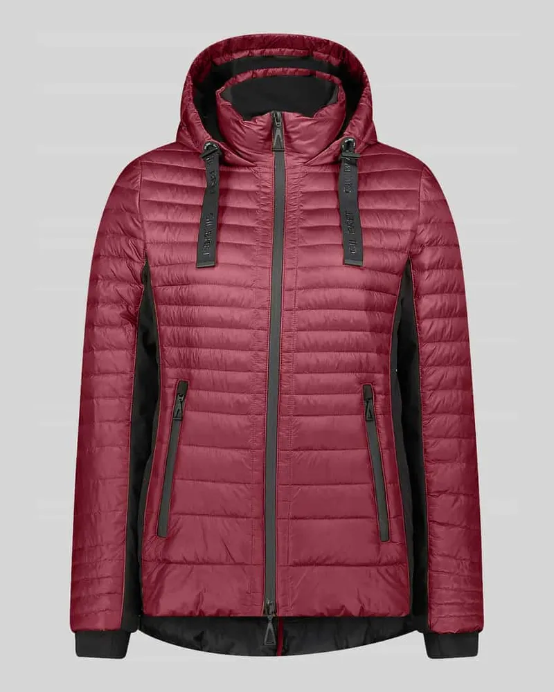 Gil Bret Slim Fit Steppjacke mit Zweiwege-Reißverschluss Bordeaux