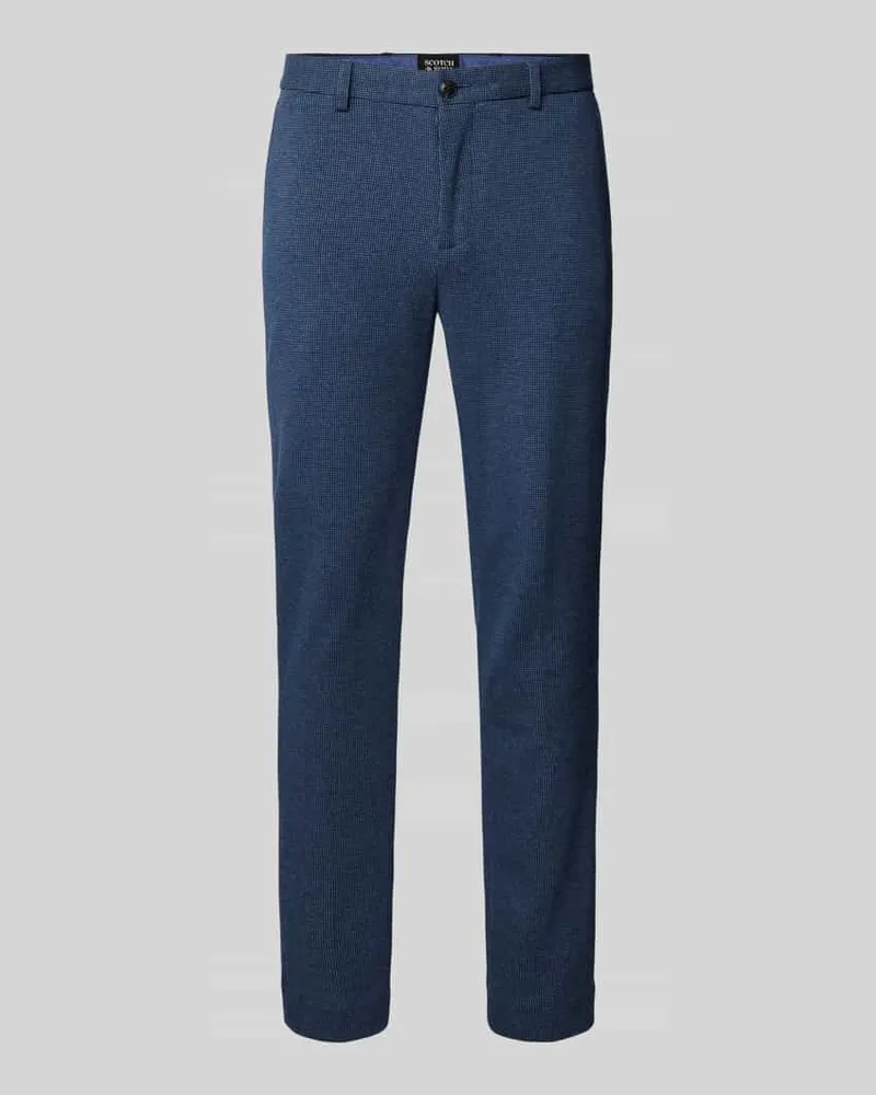 Scotch&Soda Stoffhose mit französischen Eingrifftaschen Modell 'Mott Dunkelblau