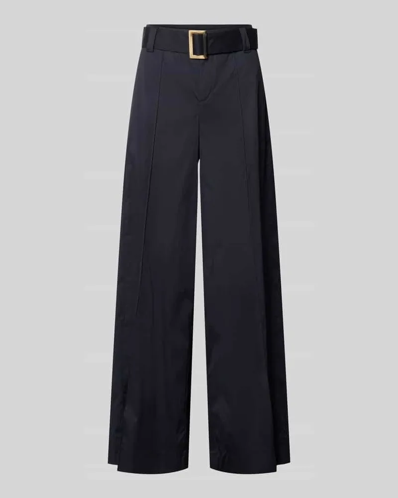 MAC Jeans Wide Leg Hose mit Gürtel Modell 'Carletta Marine