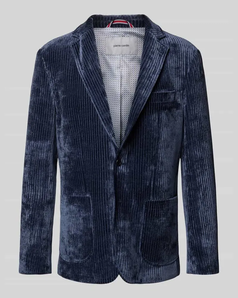 Pierre Cardin Slim Fit Sakko aus Cord Modell 'Maurice Marine