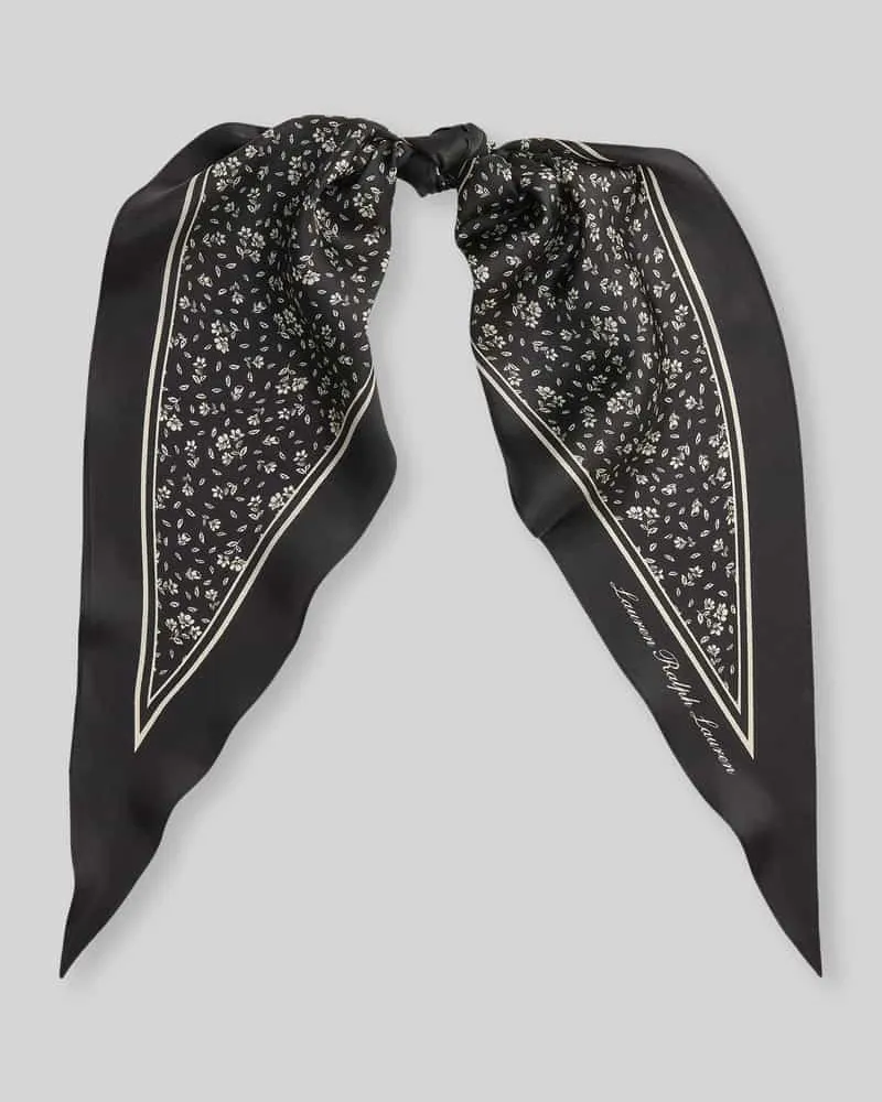 Ralph Lauren Tuch aus reiner Seide Black