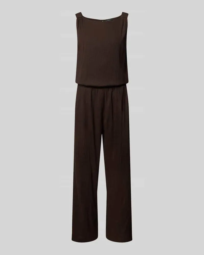 OPUS Relaxed Fit Jumpsuit mit Strukturmuster Modell 'Mefiza Dunkelbraun