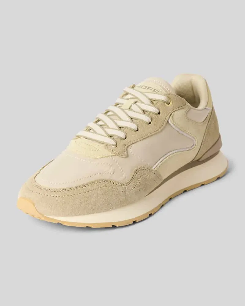 HOFF Sneaker aus Leder-Mix mit Logo-Detail Modell 'City Oliv