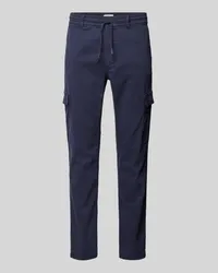 Pepe Jeans Slim Fit Cargohose mit Kordelzug Modell 'Gymdigo Blau