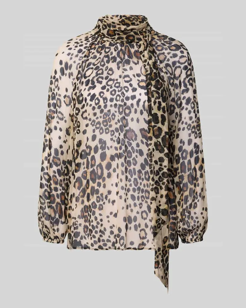 Marc Cain Blusenshirt mit Stehkragen Camel