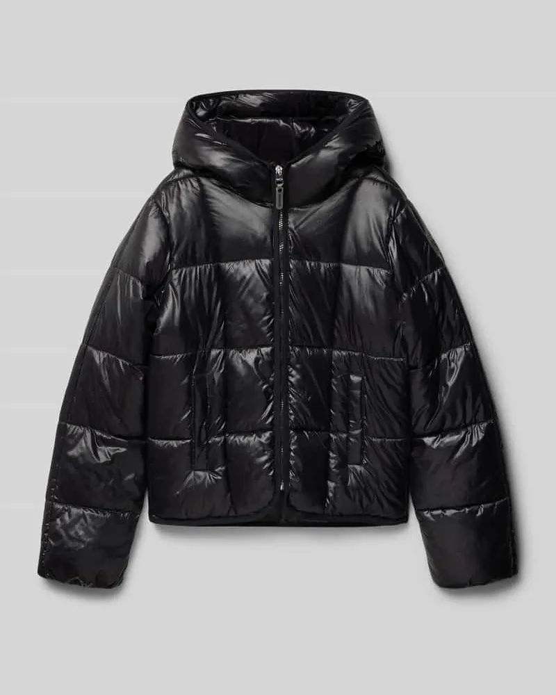 Garcia Jeanswear Regular Fit Winterjacke in Stepp-Optik Black