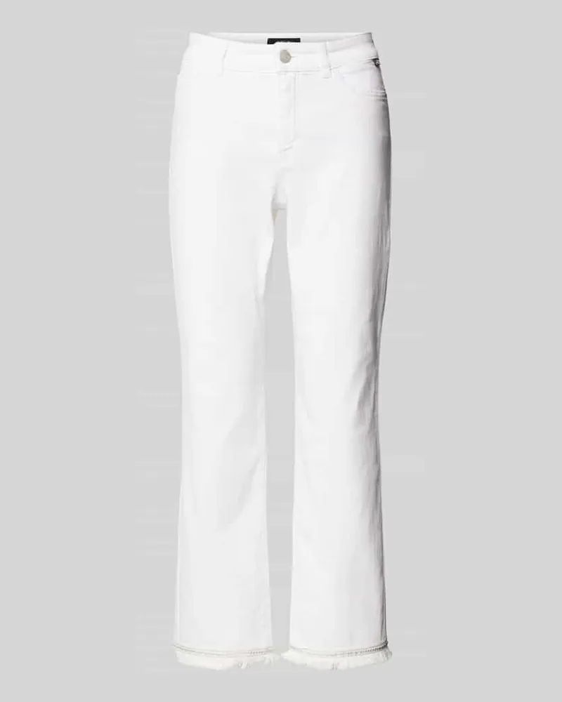 Marc Cain Feminine Fit Jeans im 5-Pocket-Design Weiss
