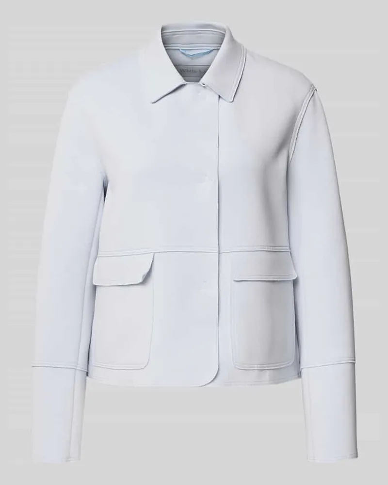 White Label Blazer mit Kentkragen und aufgesetzten Pattentaschen Bleu