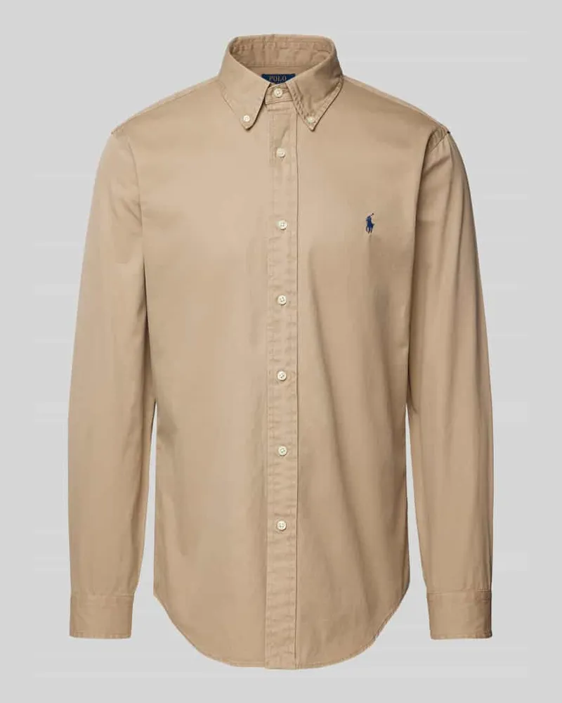Ralph Lauren Freizeithemd mit Knopfleiste Camel