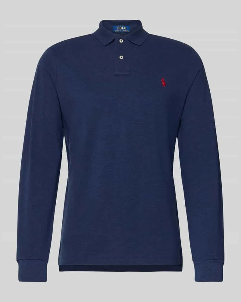 Ralph Lauren Poloshirt mit Label-Stitching Marine