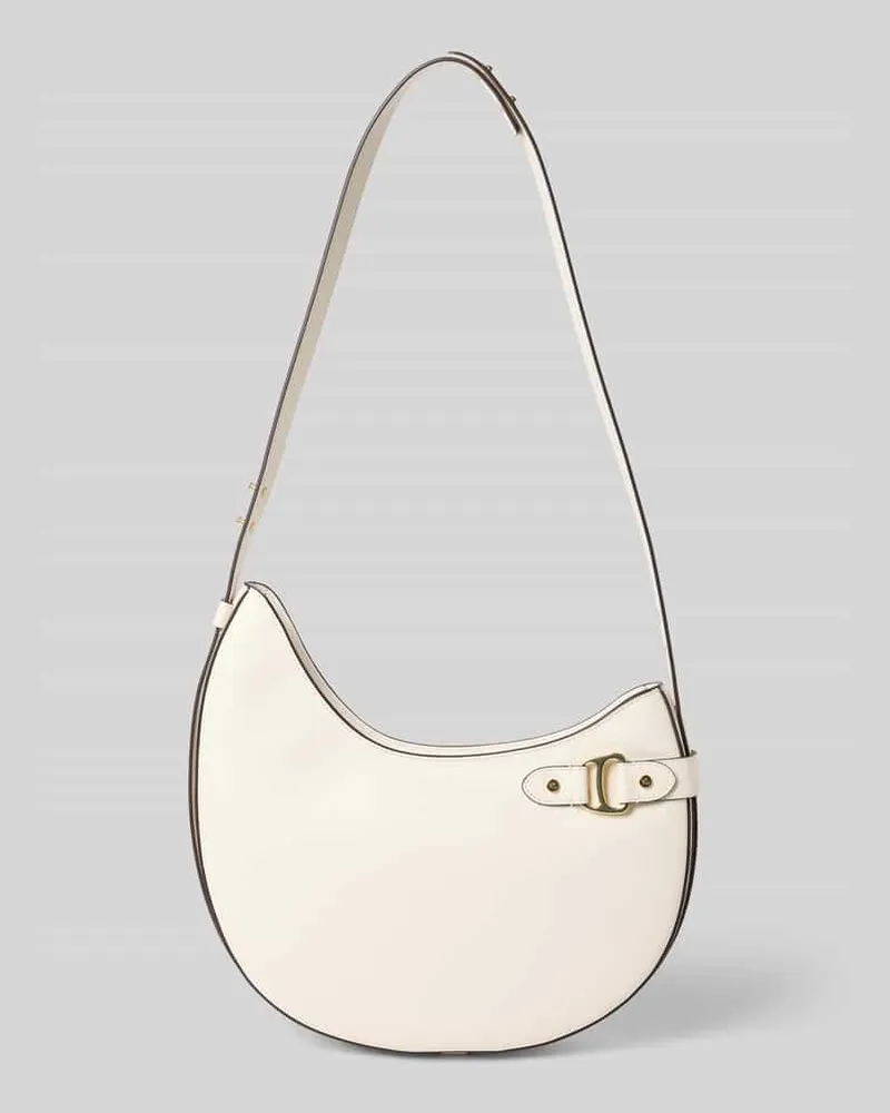 Ralph Lauren Shoulder Bag aus echtem Rindsleder Modell 'Tasha Ecru