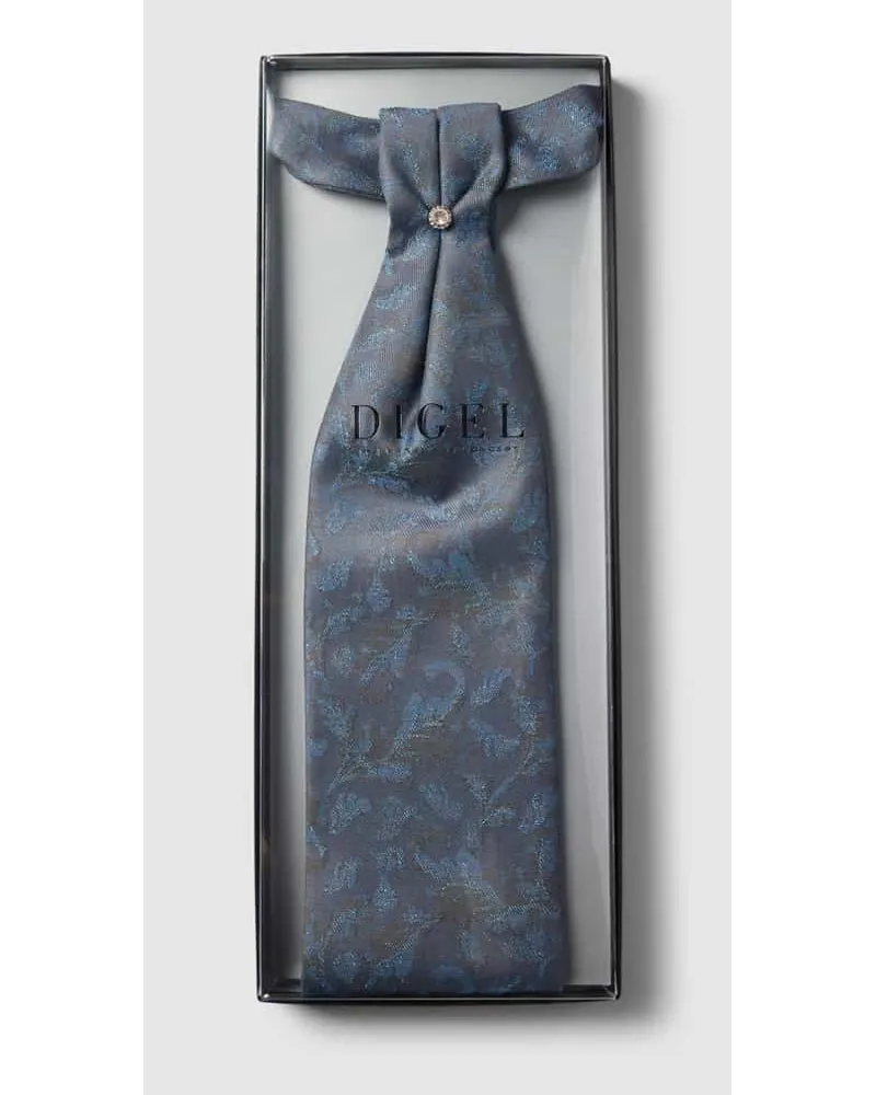 Digel Krawatte mit Label-Detail Modell 'Lei Petrol