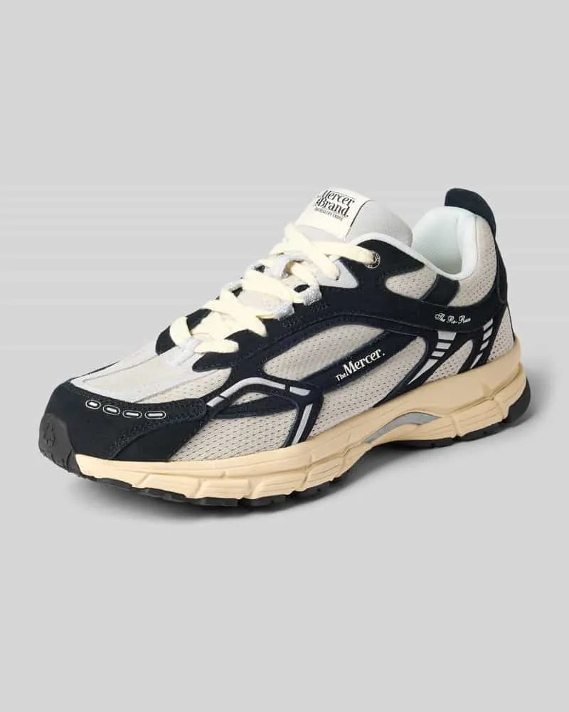(THE MERCER) N.Y. Sneaker aus Leder-Textil-Mix Modell 'The Re-Run Vintage Black
