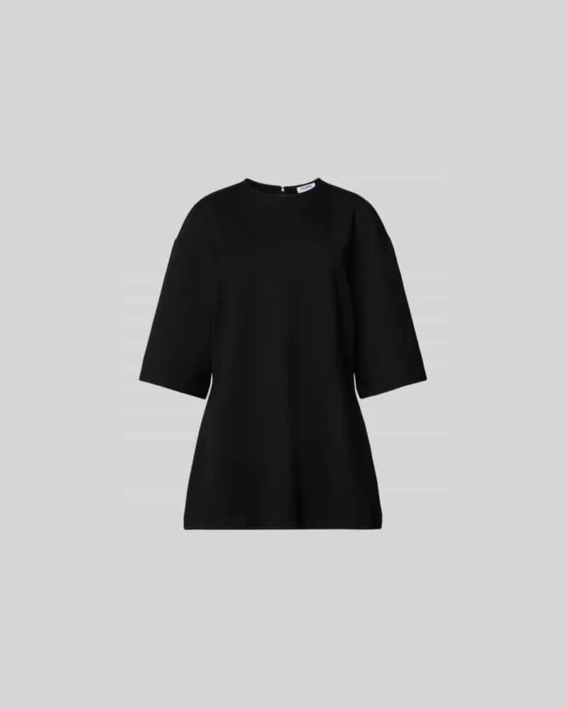 Filippa K Oversized T-Shirt aus Viskose-Mix Black