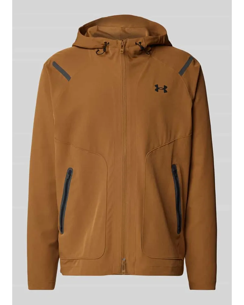 Under Armour Jacke mit Zweiwege-Reißverschluss Cognac