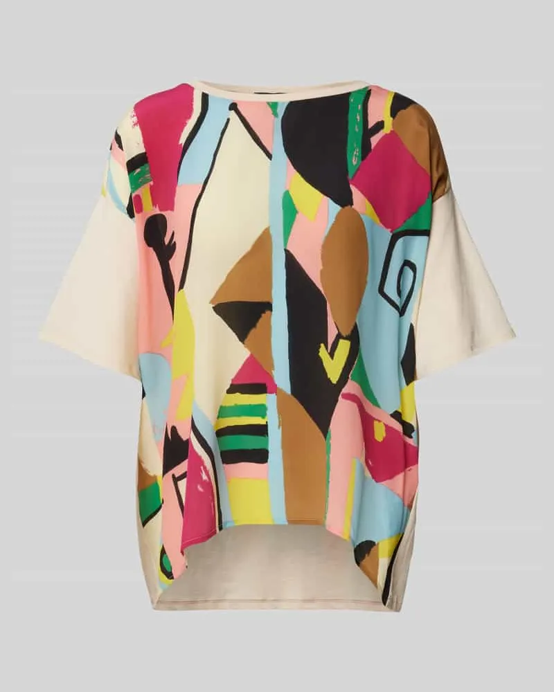 Max Mara T-Shirt mit Muster-Print Modell 'MALAGA Rosa