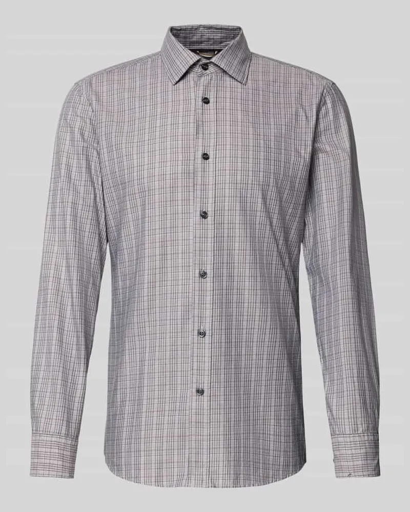 HUGO BOSS Slim Fit Businesshemd in Premiumqualität Modell 'HANK Sand