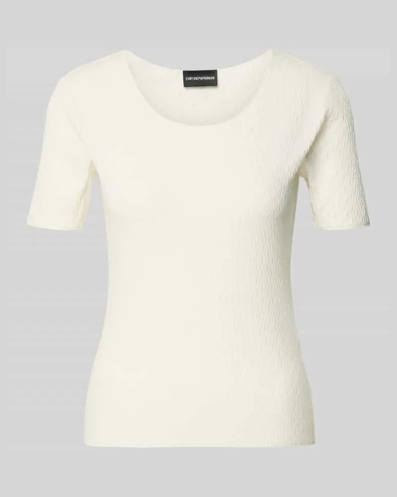 Emporio Armani T-Shirt mit Rundhalsausschnitt Offwhite