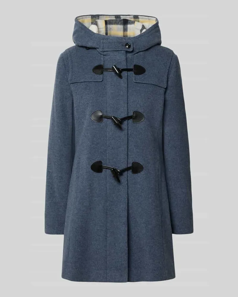 Gil Bret Regular Fit Dufflecoat aus Woll-Mix Blau