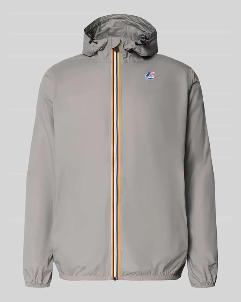 K-Way Regular Fit Jacke mit Kapuze Modell 'Le Vrai Silber