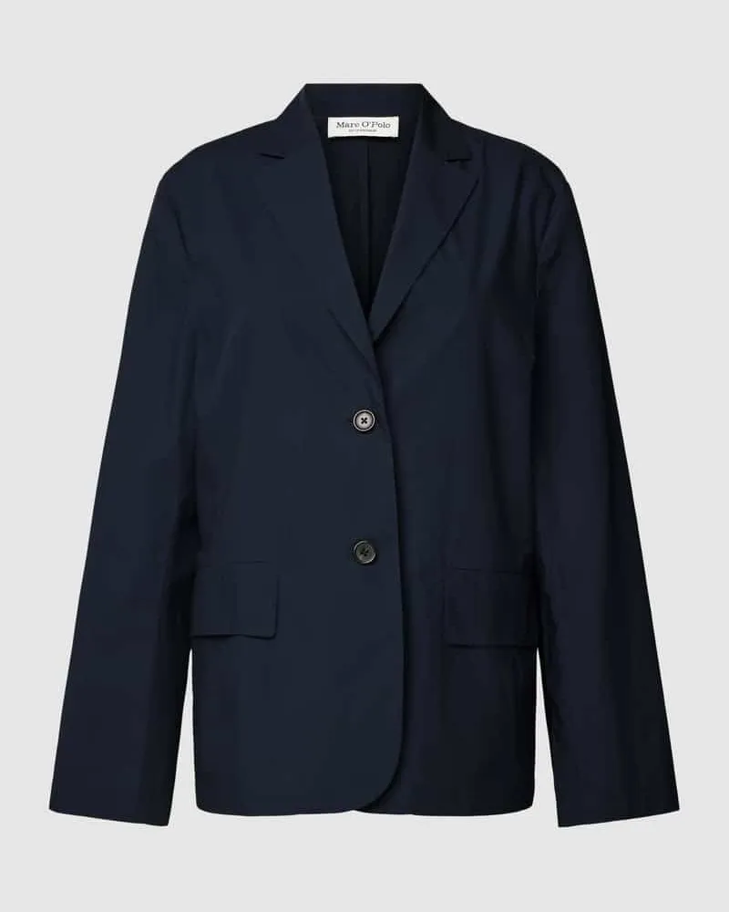 Marc O'Polo Blazer aus Baumwolle mit Reverskragen Marine