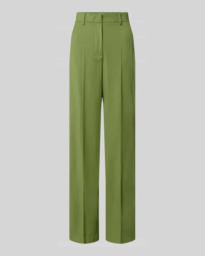 Max Mara Weite Hose aus reiner Schurwolle Modell 'WKDVISIVO Apfel