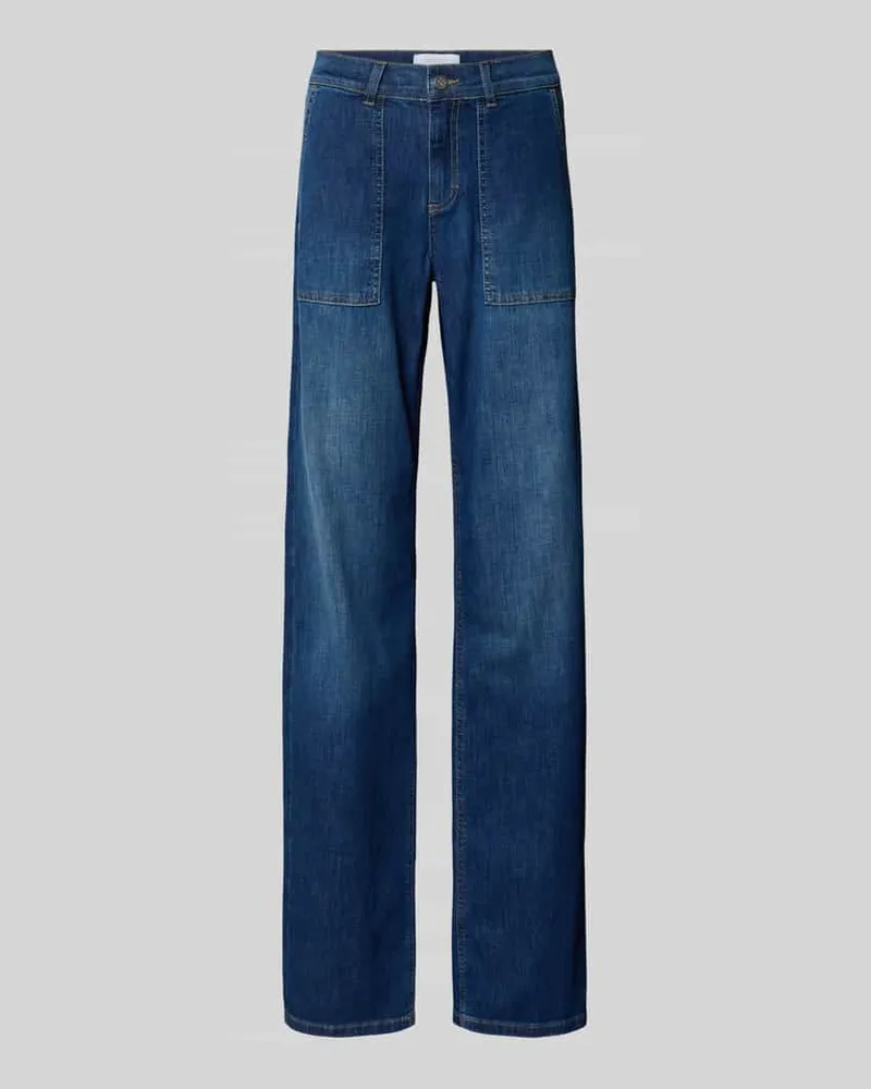 ANGELS  Straight Fit Hose mit aufgesetzten Taschen Modell 'Liz Urban Blau