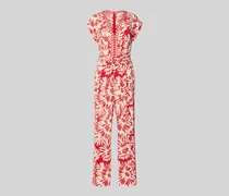 Jumpsuit mit V-Ausschnitt und Eingrifftaschen