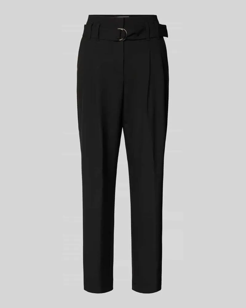 RAFFAELLO ROSSI  Regular Fit Bundfaltenhose mit verkürztem Schnitt Modell 'NICOLE Black
