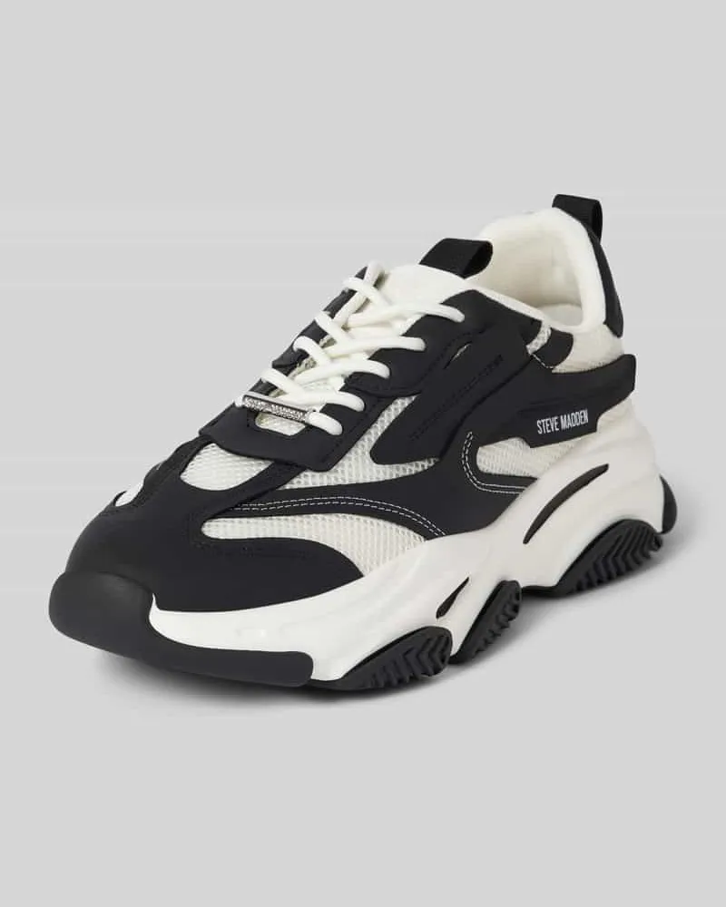 Steve Madden Sneaker mit Schnürverschluss Modell 'POSSES Black