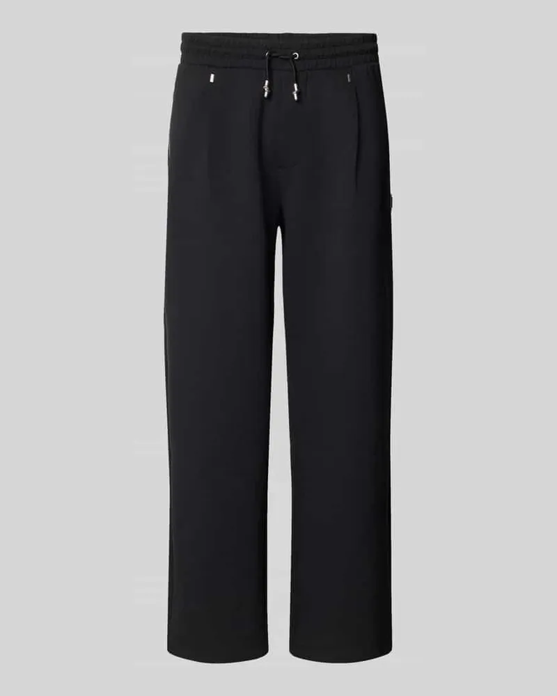 HUGO BOSS Sweatpants mit Reißverschlusstaschen Modell 'Dargen Black