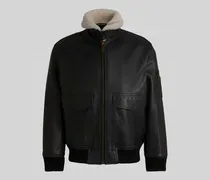 Regular Fit Lederjacke im Aviator-Stil Modell 'LORAN