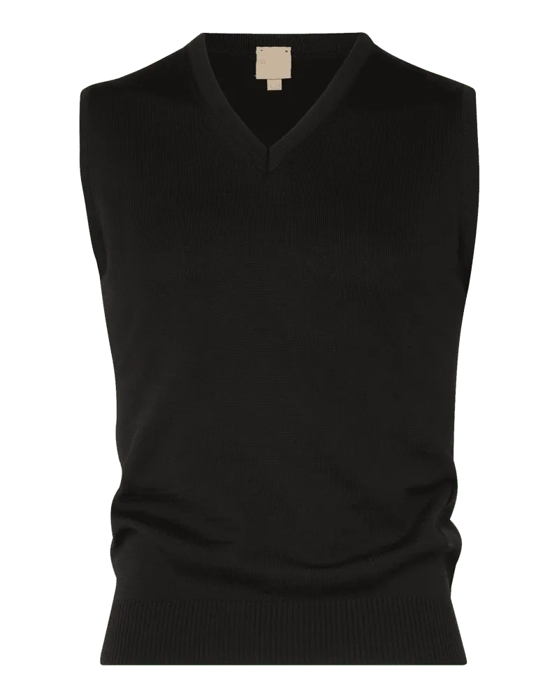 Maerz Pullunder aus reiner Schurwolle Black