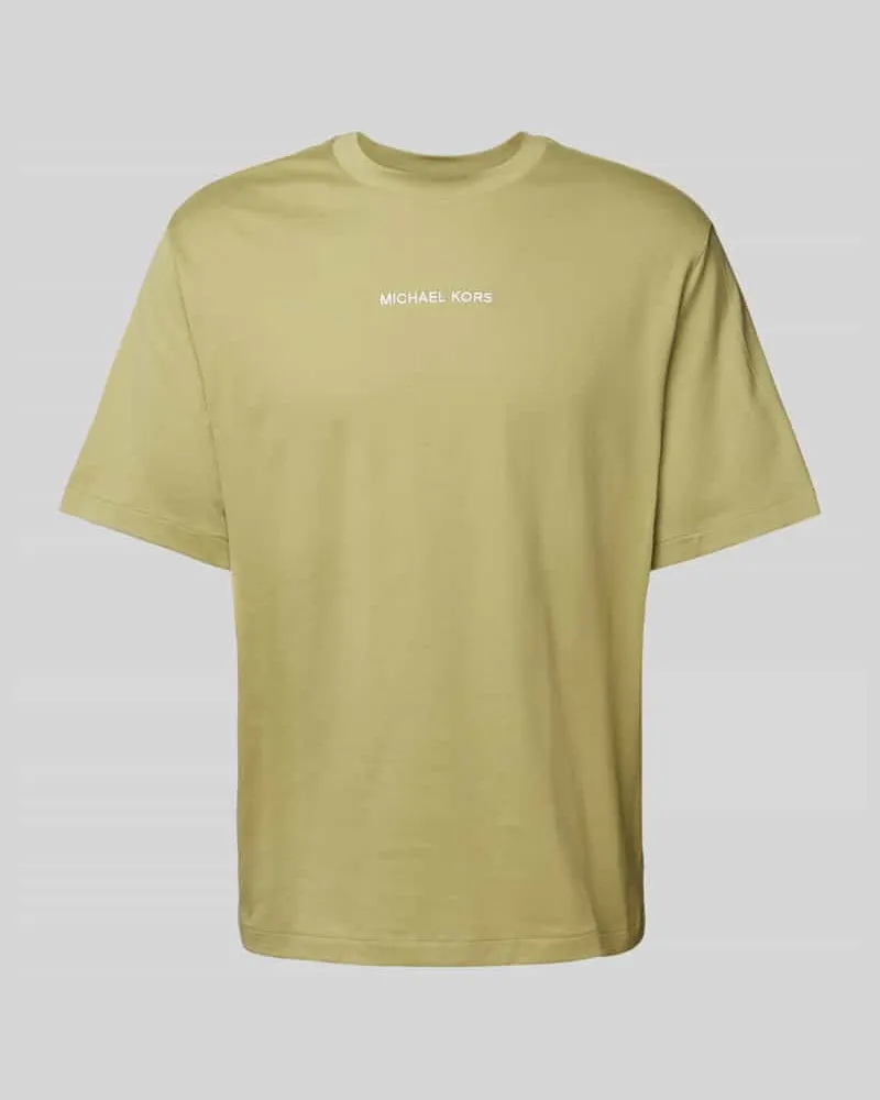 Michael Kors T-Shirt mit Label-Stitching Modell 'VICTORY Gruen