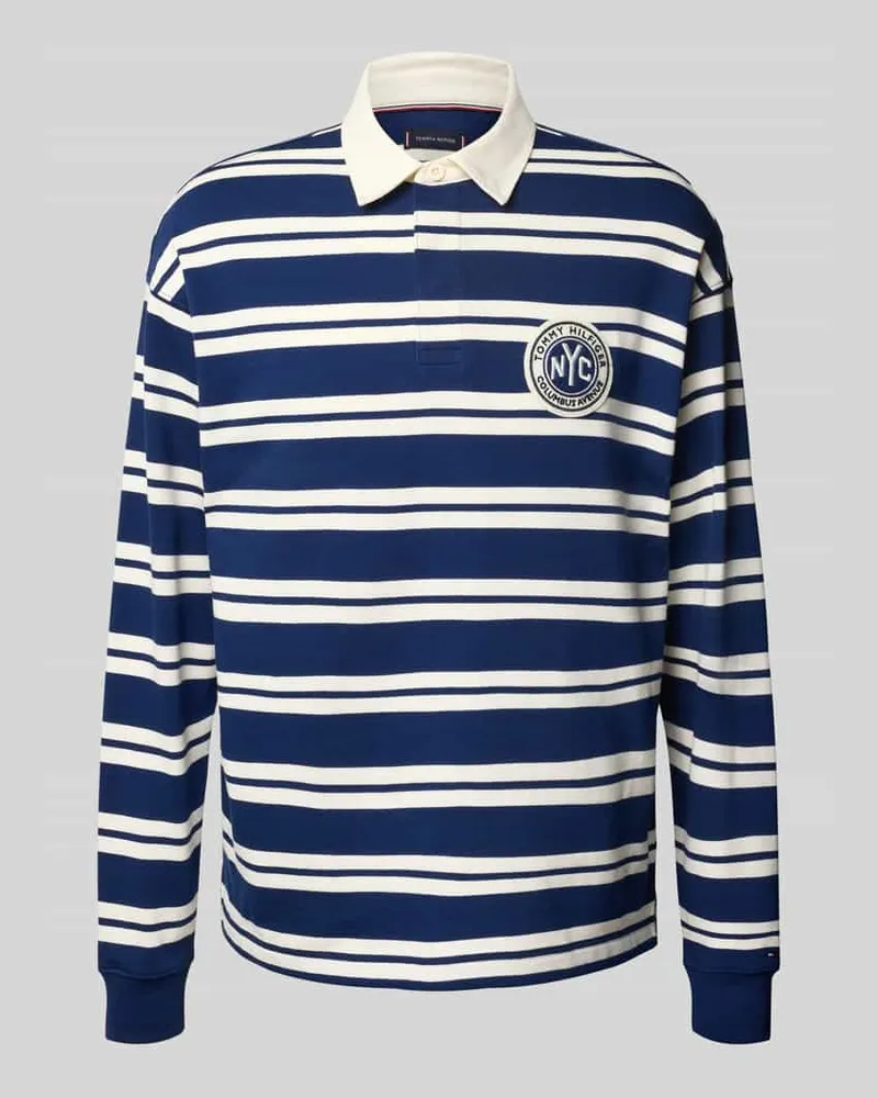 Tommy Hilfiger Relaxed Fit Poloshirt aus reiner Baumwolle Marine